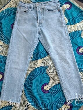 Levi's 501  Straight Leg Women’s Jeans in Light Blue